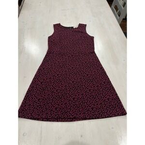 Loft size 6 animal print sleeveless dress‎